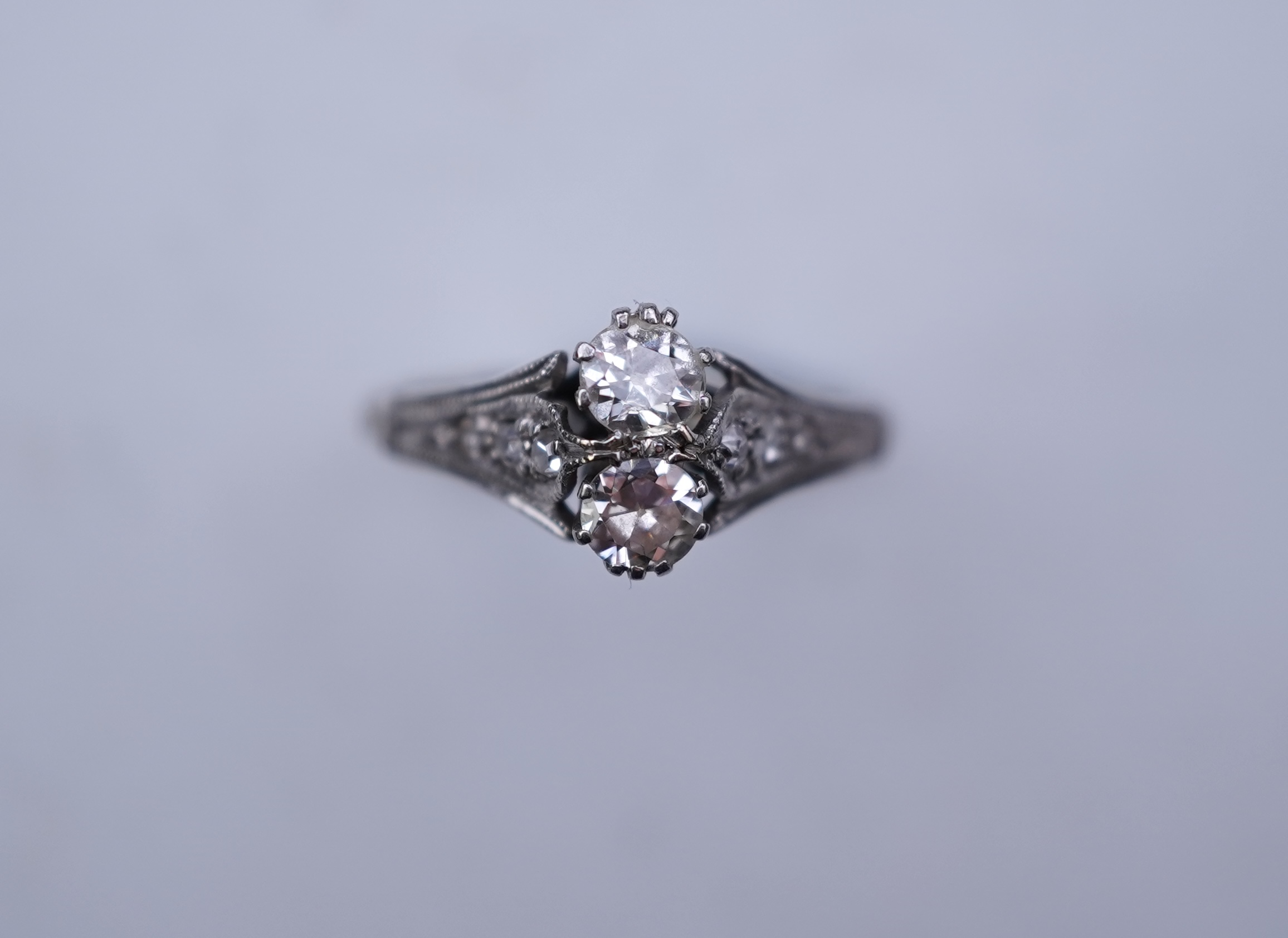 A diamond ring, early 20th century